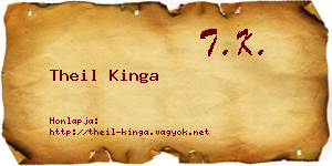 Theil Kinga névjegykártya